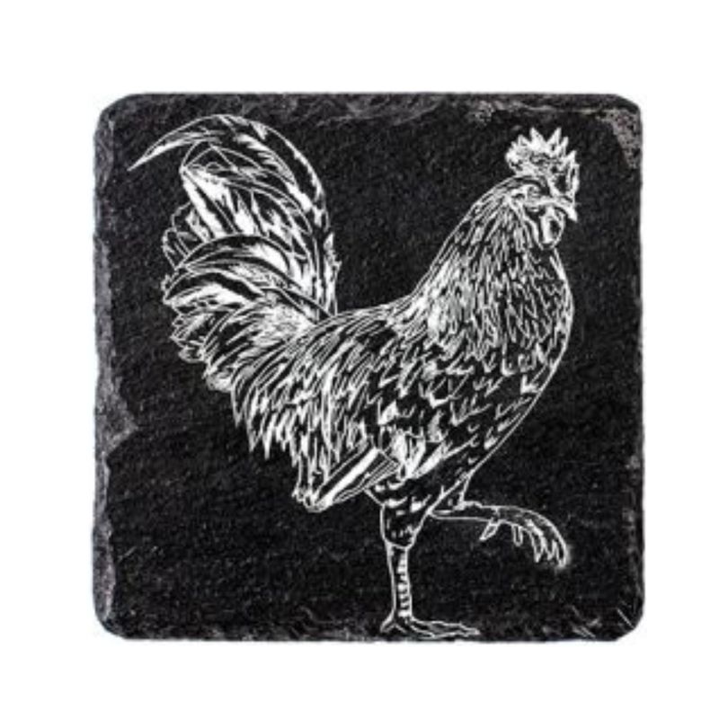 Coaster - Slate Rooster