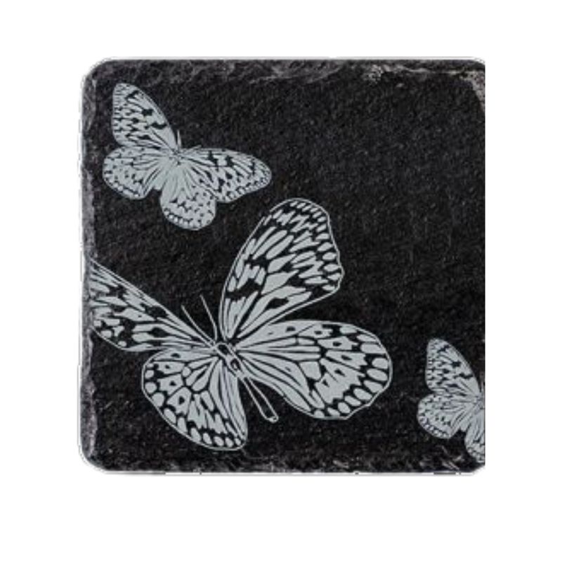 Coaster - Slate Butterfly