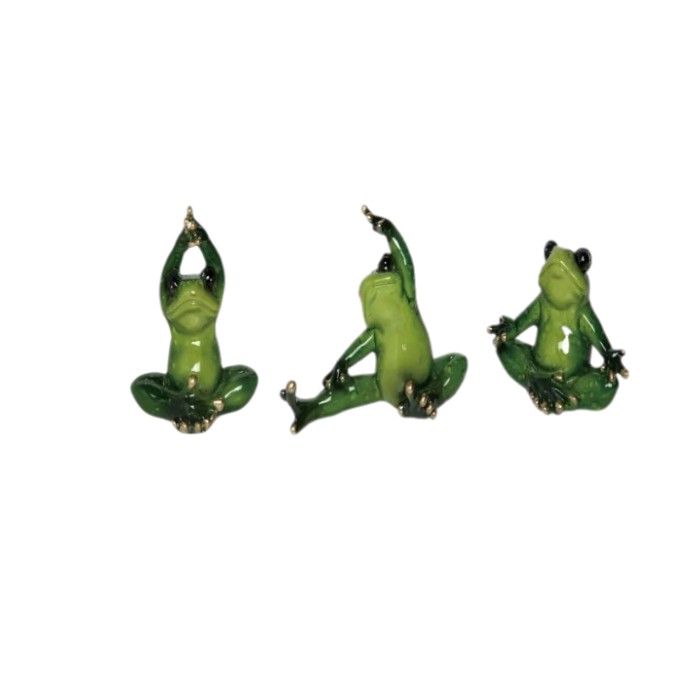 Figurine - Yoga Frogs