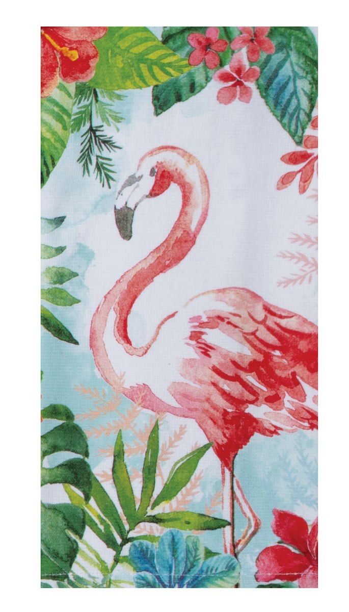 Towel - Dual TV Flamingo