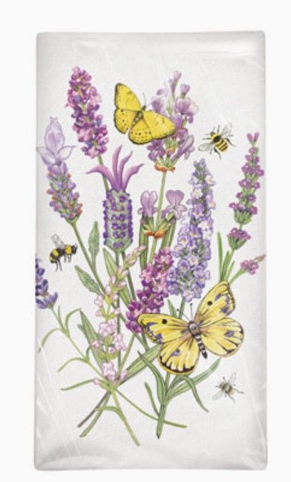 Towel - Lavender Butterfly