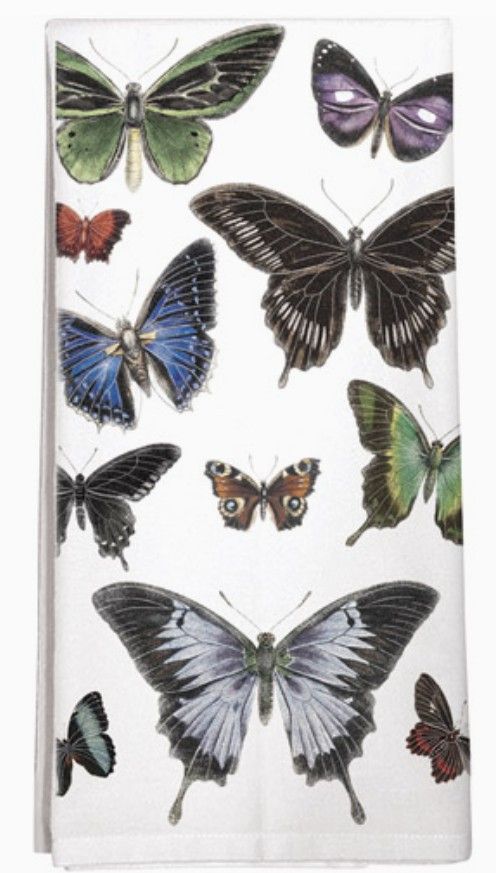 Towel - Dark Butterflies