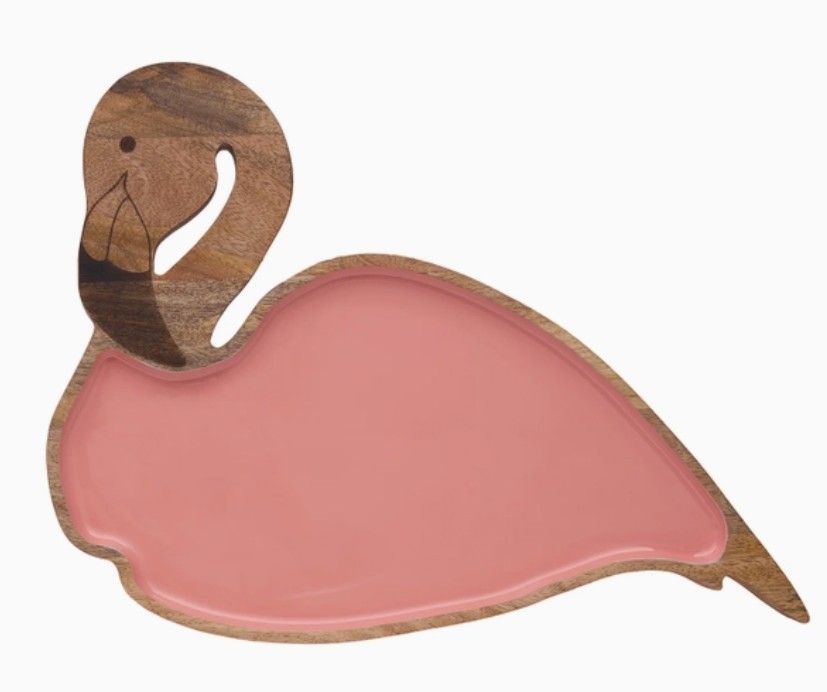 Tray - Flamingo  Mango/Enamel