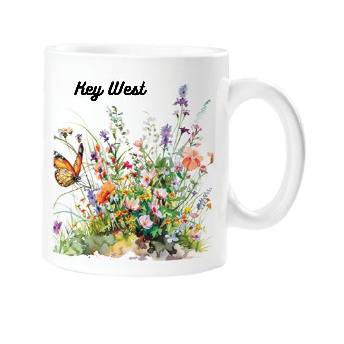 Mug - Wildflower and Butterflies