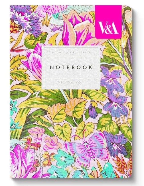 Notebook - Neon Floral Tulip