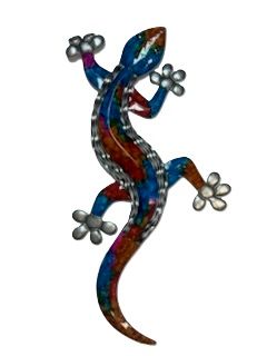 Wall Art - XL Metal Gecko
