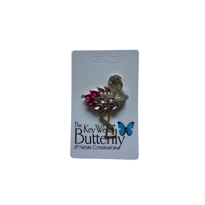 Brooch - Jeweled Flamingo