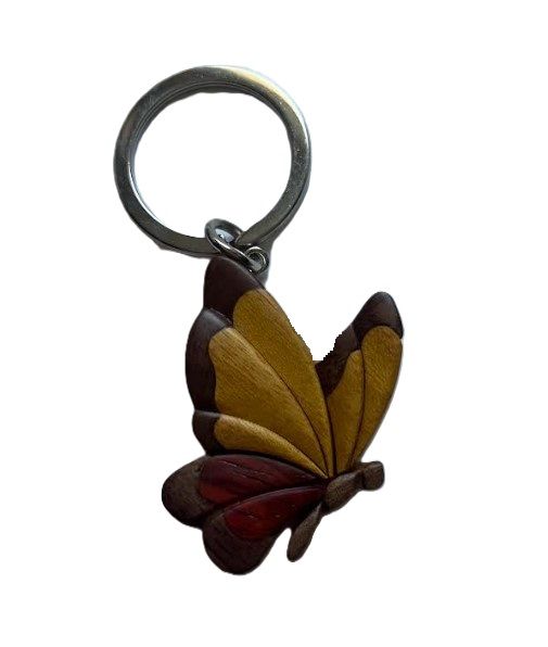 Keychain - Butterfly Sideview