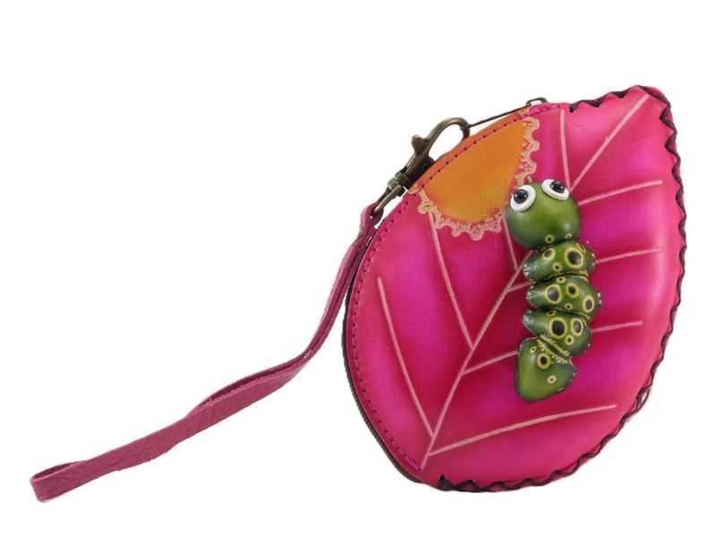 Wristlet - Caterpillar Leather