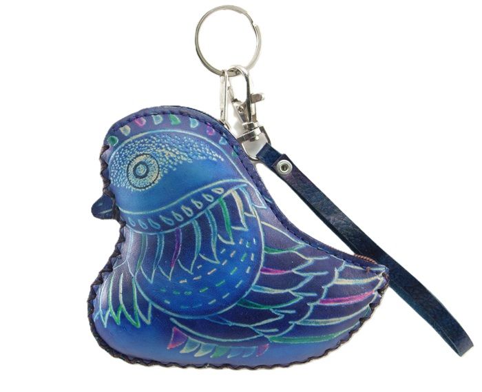 Coin Purse - Leather Bird