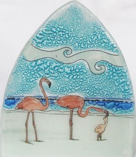 Nightlight - Flamingoes with Baby