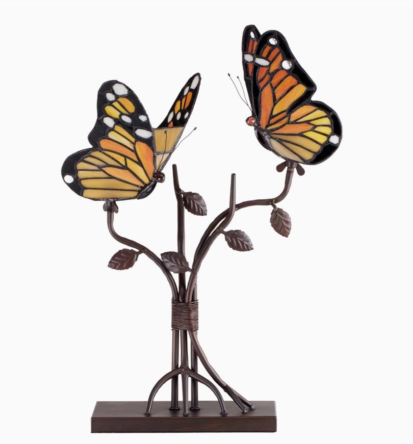 Lamp - Amelia Stained Glass Butterfly