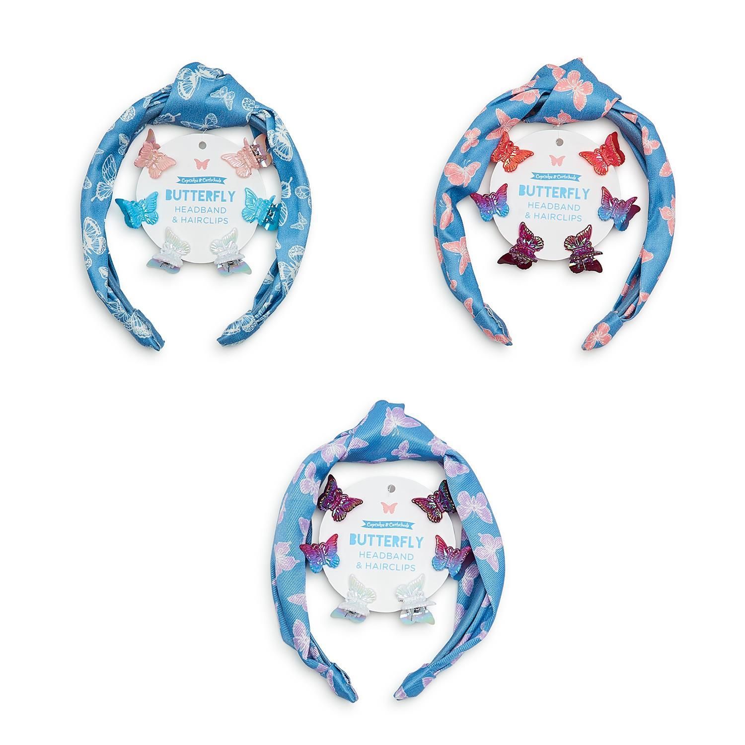 Headband and Clips - Butterfly