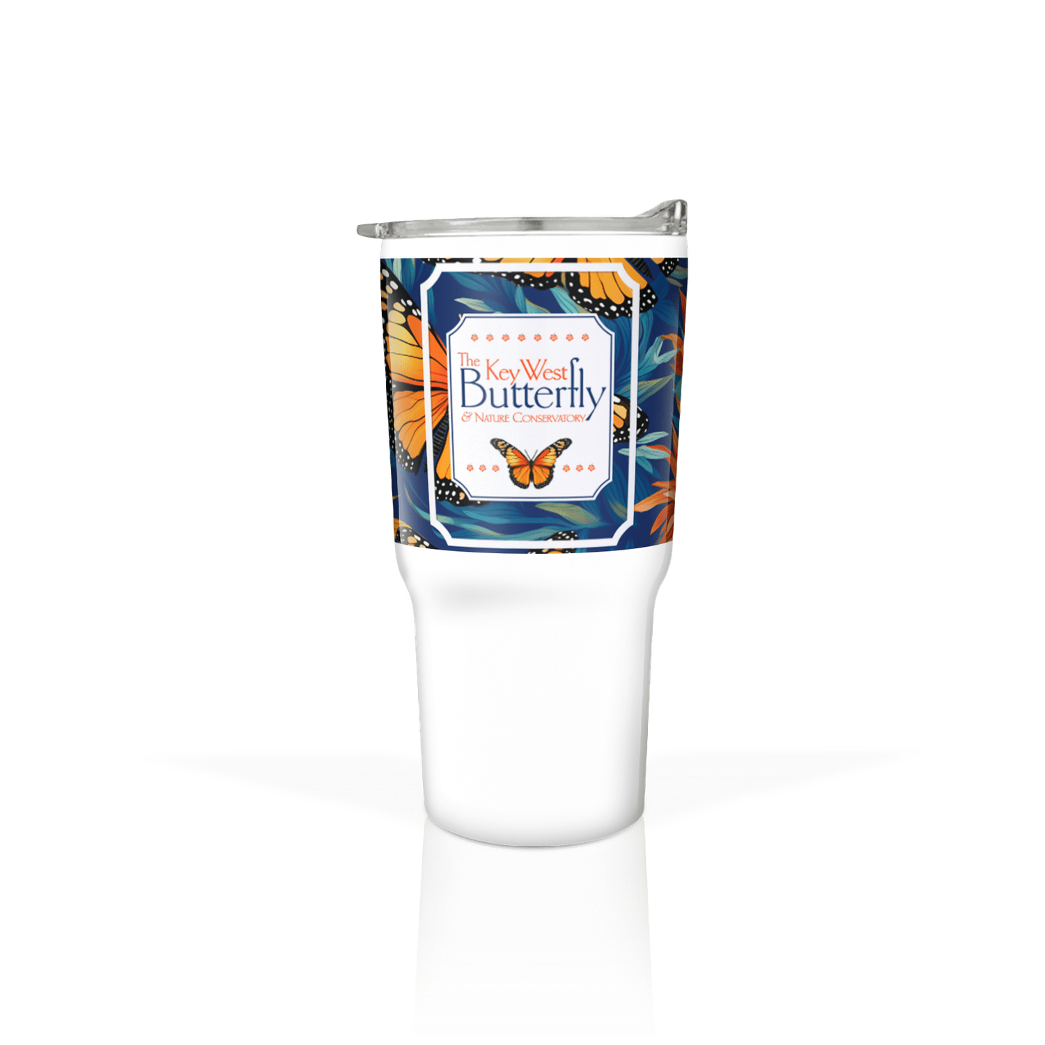 Tumbler - Monarch White and Navy