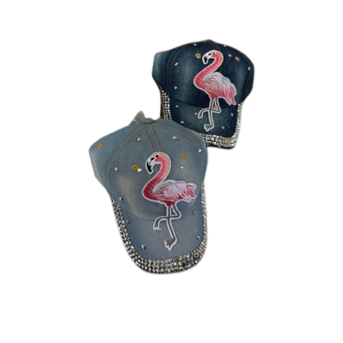 Hats - Bling Flamingo