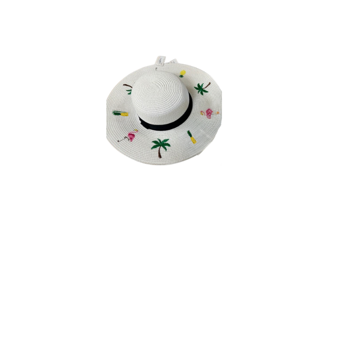 Hat - Big Brim White
