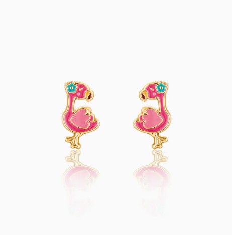 Earrings - Sassy Flamingo Studs