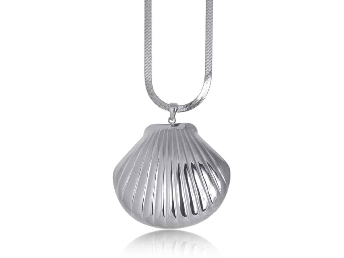 Necklace - Tamara Silver Shell