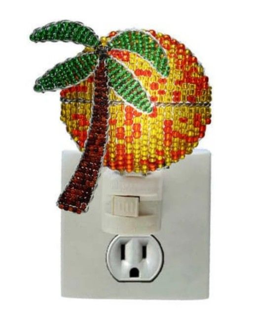 Night Light - Palm Tree Beaded