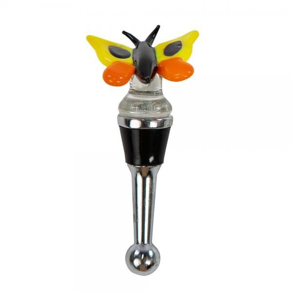 Bottle Stopper - Glass Butterfly