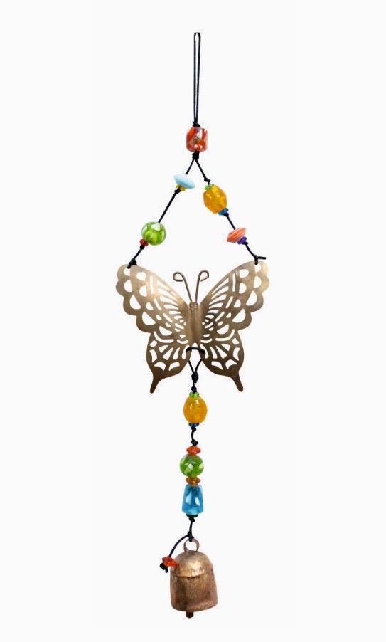Wind Chime - Mojestic Monarch w/ Beads
