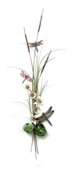 Wall Art - Bovano - Dragonflies and Cattails