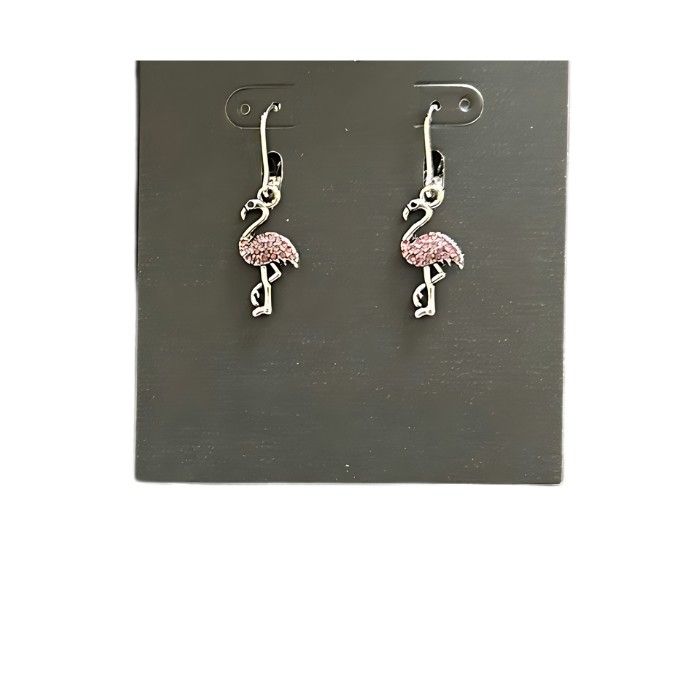 Earrings - Flamingo Jeweled