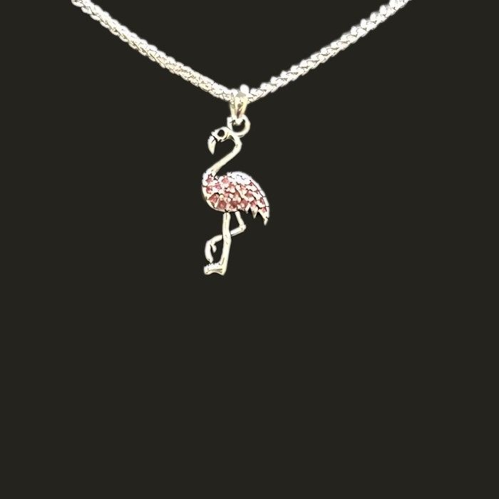 Necklace - Flamingo Jeweled