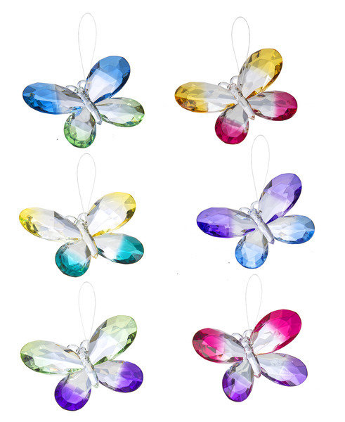 Acrylic Rainbow Butterfly Hanging