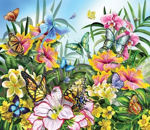 Puzzle - Butterflies in the Garden