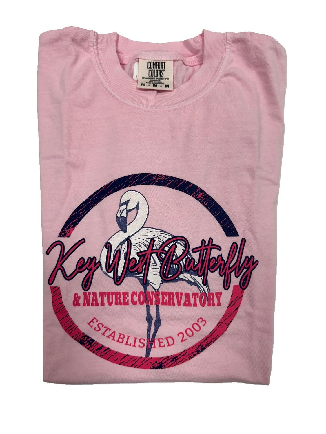 T-Shirt -  Pink Butterfly with Pink Circle
