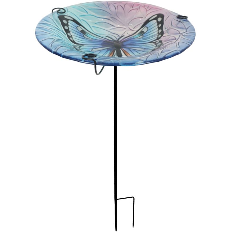 Birdbath - Stake Butterfly