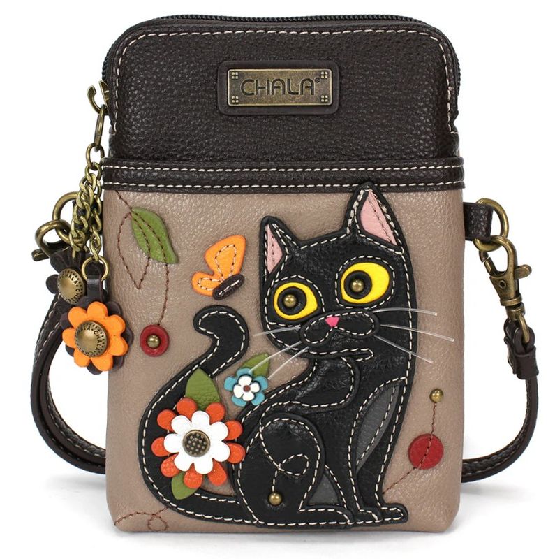 Purse - Cellphone Crossbody Black Cat