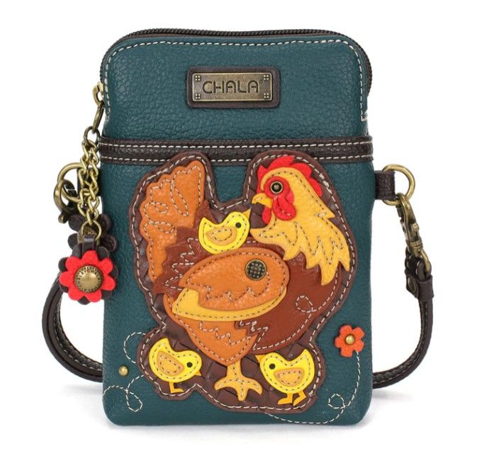 Purse - Cellphone Crossbody Hen and Chicks