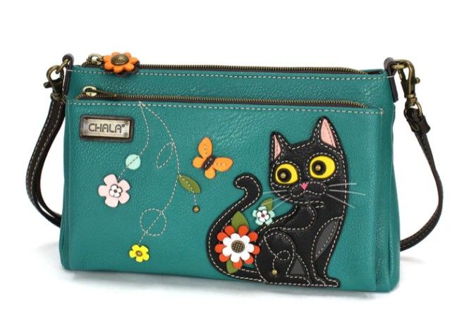 Purse - Deluxe Crossbody Black Cat