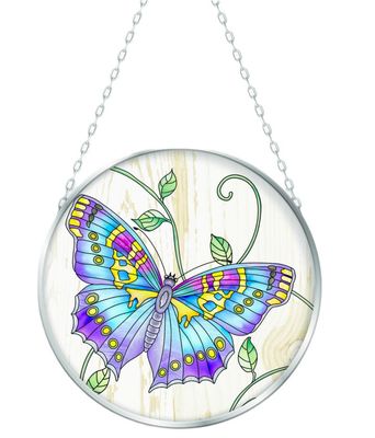 Suncatcher - Garden Jewel Yellow/Blue