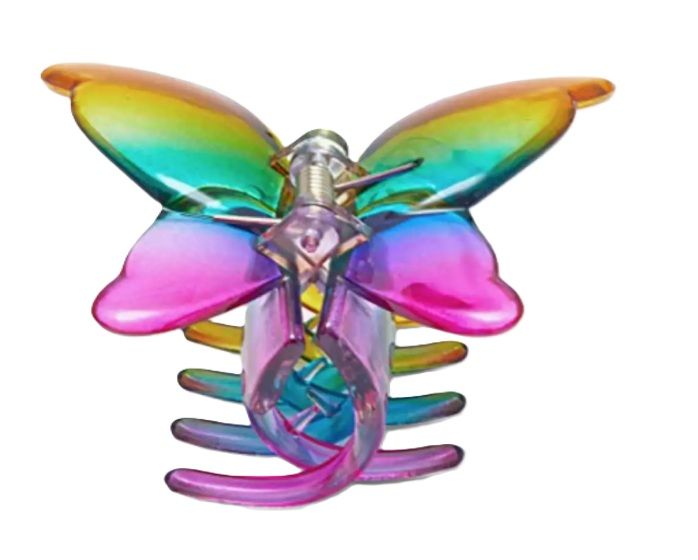 Hair Clip - Rainbow Butterfly