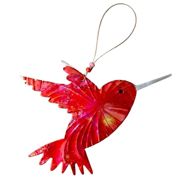 Ornament - Red Hummingbird