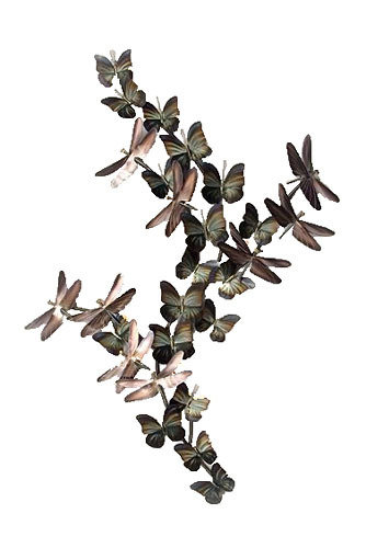 Copper Art - Dragonflies and Butterflies Large