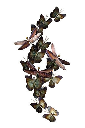 Copper Art - Dragonflies and Butterflies Small