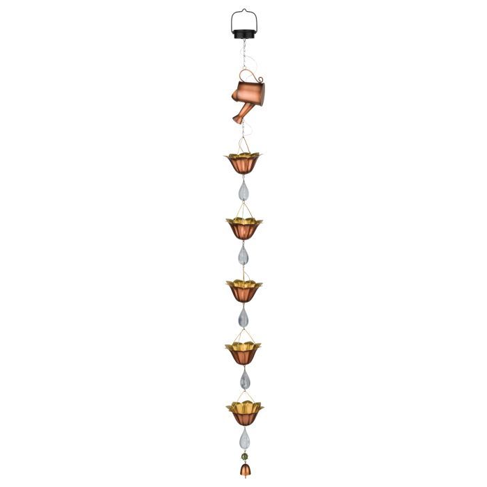 Rain Chain - Solar  Watering Can