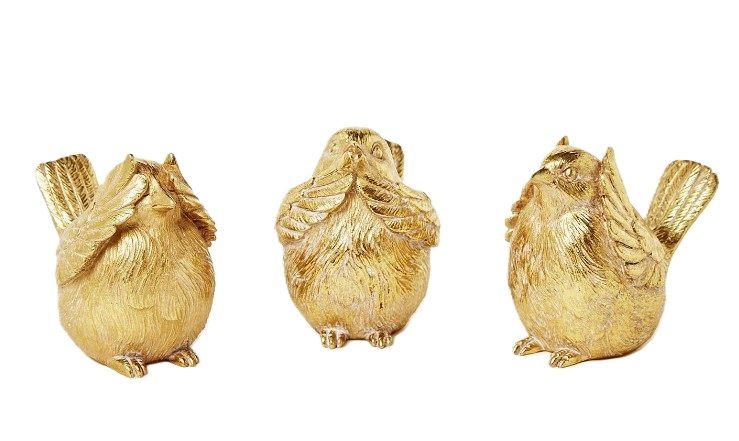Gold Birds = Hear No, See No, Speak No