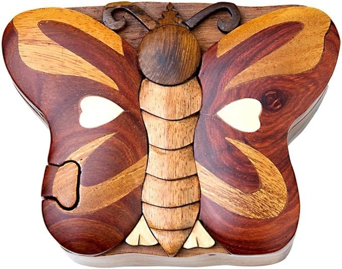 Wood Box - Jungle Butterfly