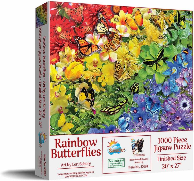 Puzzle - Rainbow Butterflies