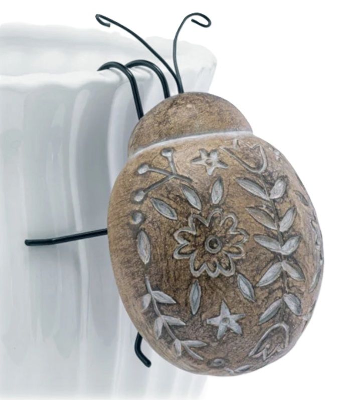 Pot Percher - Brown Ladybug