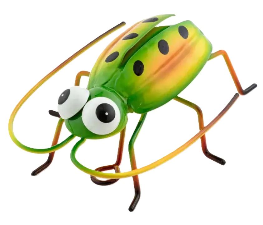 Wall Decor - Metal Yellow/Green Bug