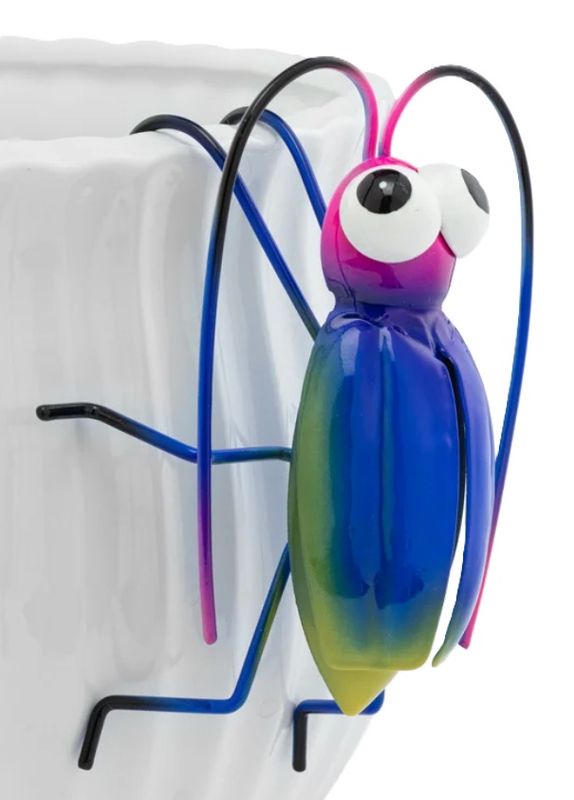 Pot Percher - Blue and Purple Bug
