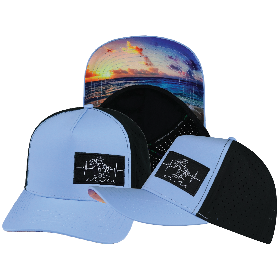 Hat - Blue/Black Beach