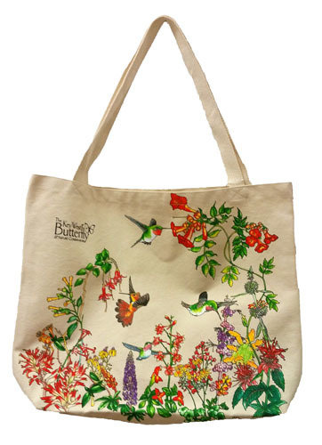 Bag - Canvas Tote, Style: Hummingbird