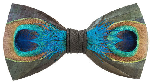 Feathered Bow Ties